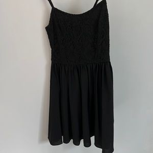 NWT Divided size 2 black lace mini dress